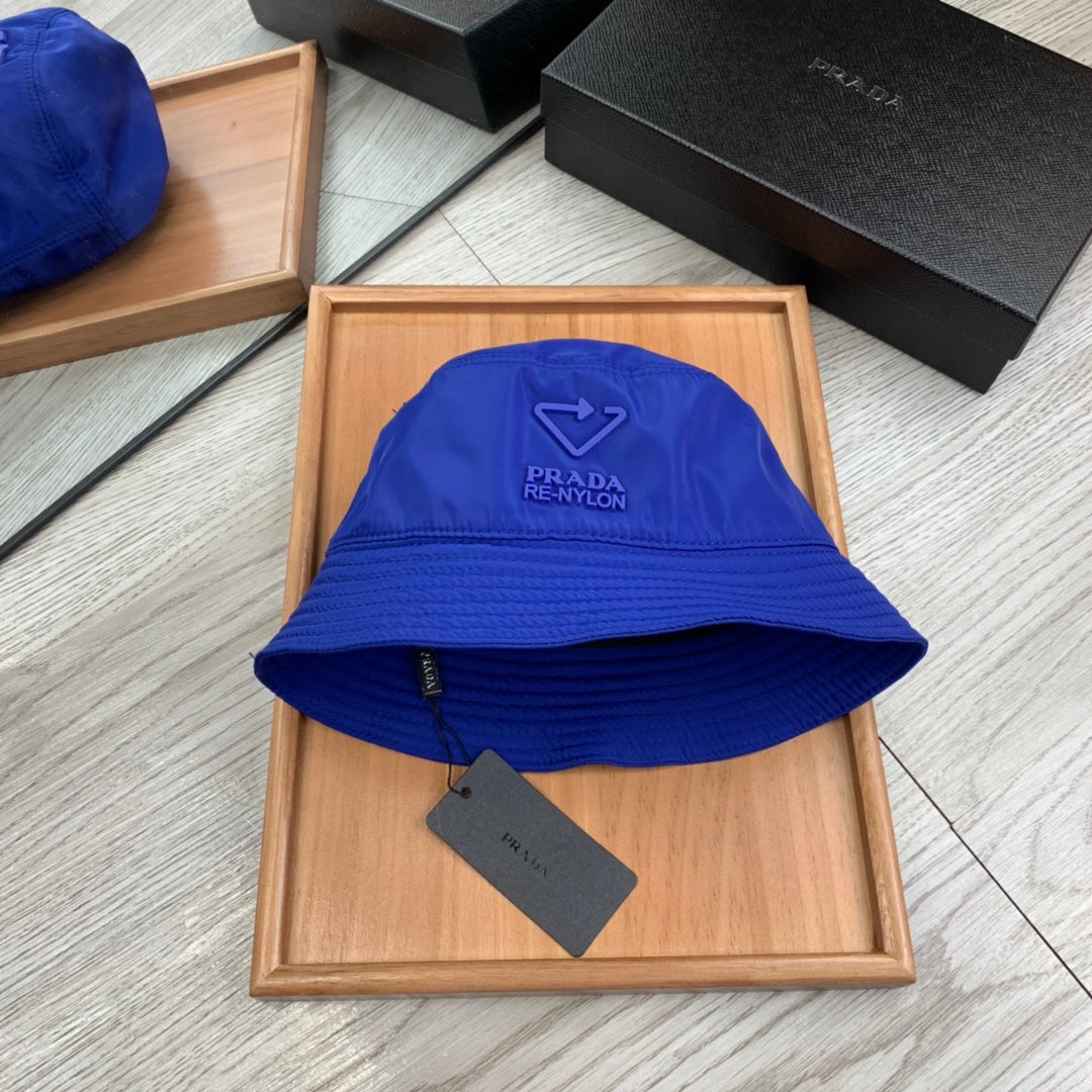 PRADA BUCKET HAT IN AZURE BLUE RE-NYLON 234099