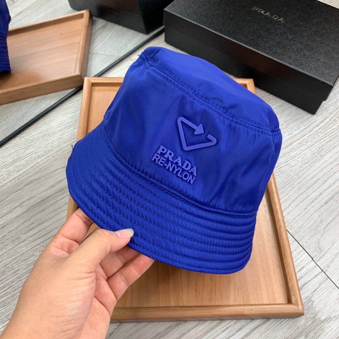 PRADA BUCKET HAT IN AZURE BLUE RE-NYLON 234099