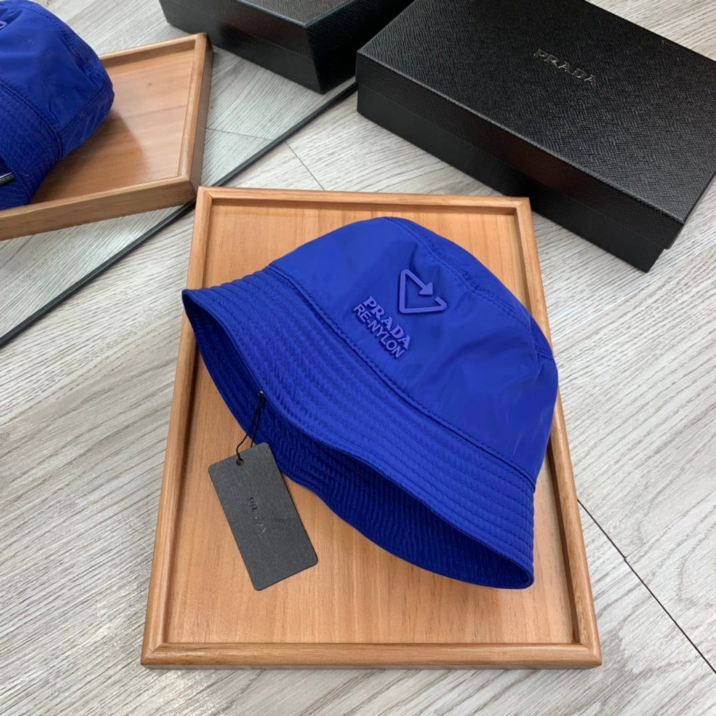 PRADA BUCKET HAT IN AZURE BLUE RE-NYLON 234099
