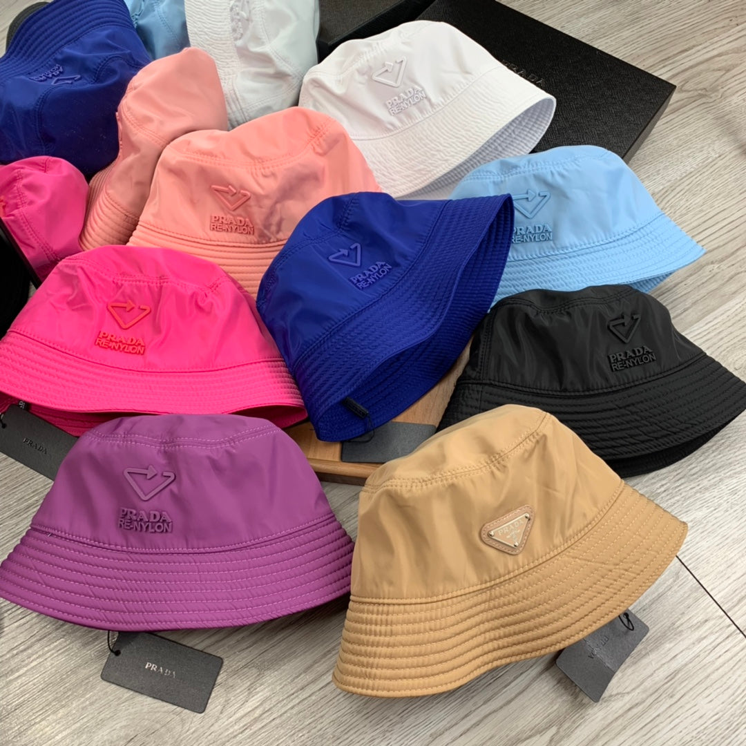PRADA BUCKET HAT IN AZURE BLUE RE-NYLON 234099
