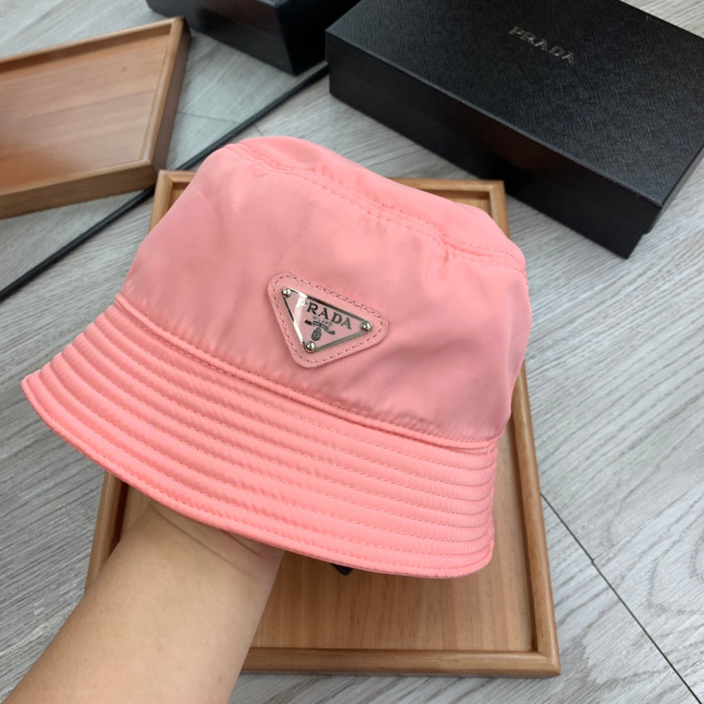 PRADA BUCKET HAT IN ROUGE PINK RE-NYLON 234103