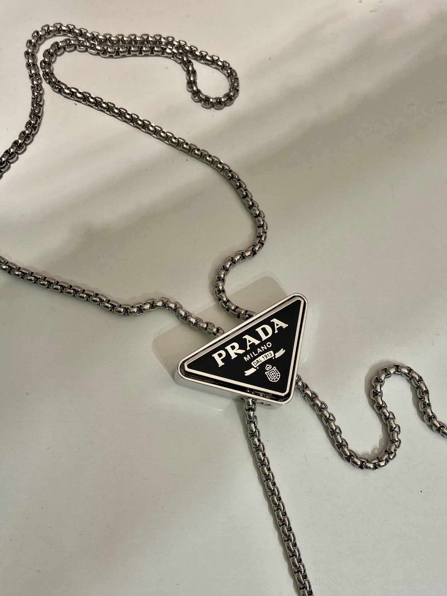 PRADA MINI FLAP BAG 11 IN BLACK DUCHESSE FABRIC ATTACHED FULL CRYSTALS SILVER CHAIN