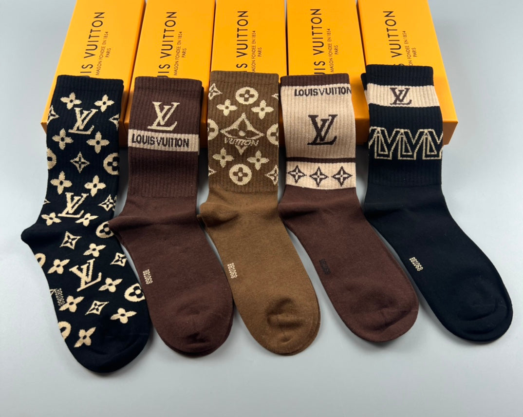 LOUIS VUITTON CREW SOCKS 425691 (1 BOX)