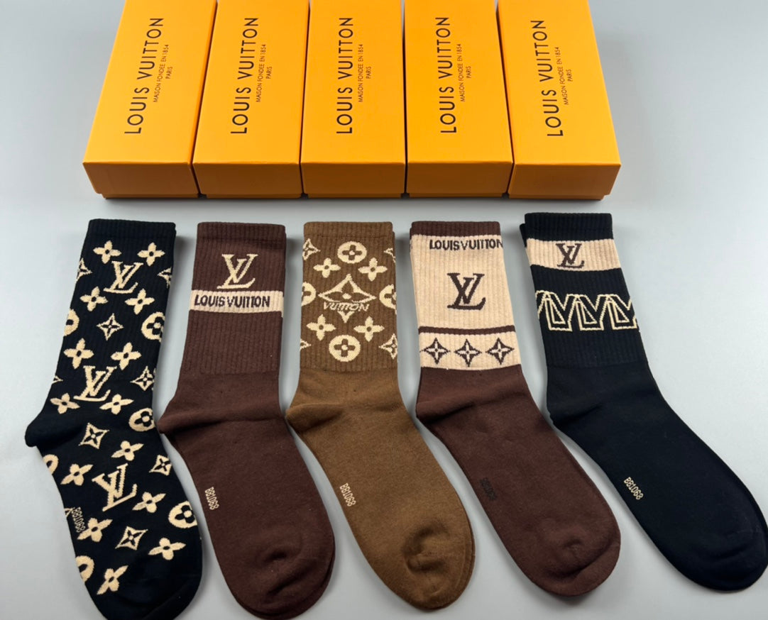 LOUIS VUITTON CREW SOCKS 425691 (1 BOX)