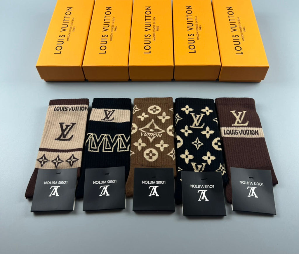 LOUIS VUITTON CREW SOCKS 425691 (1 BOX)