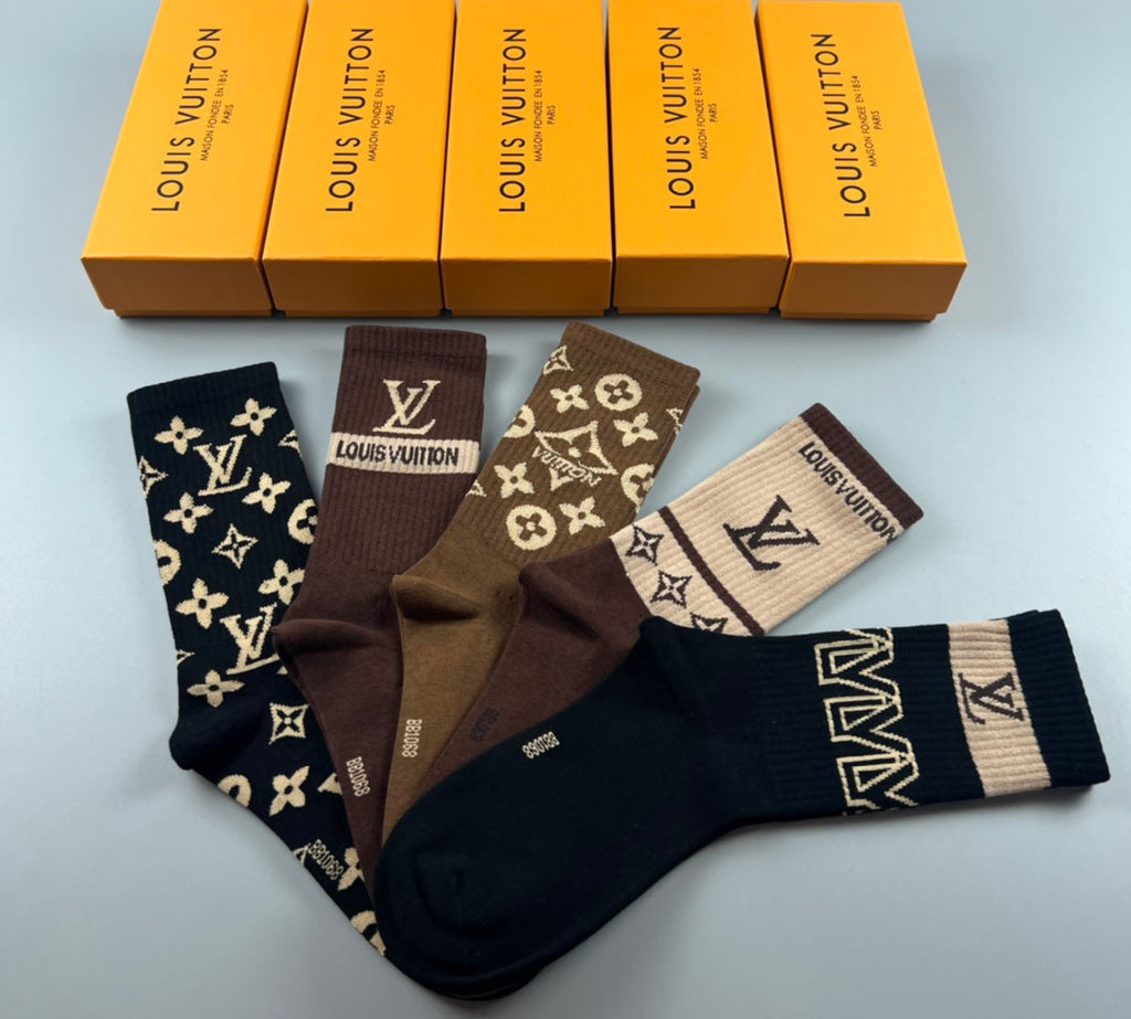 LOUIS VUITTON CREW SOCKS 425691 (1 BOX)