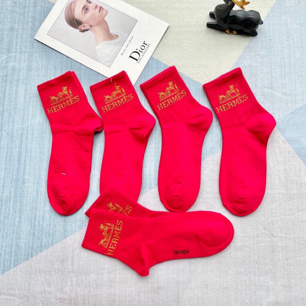 HERMES LOW-CUT SOCKS 393728 (1 BOX)