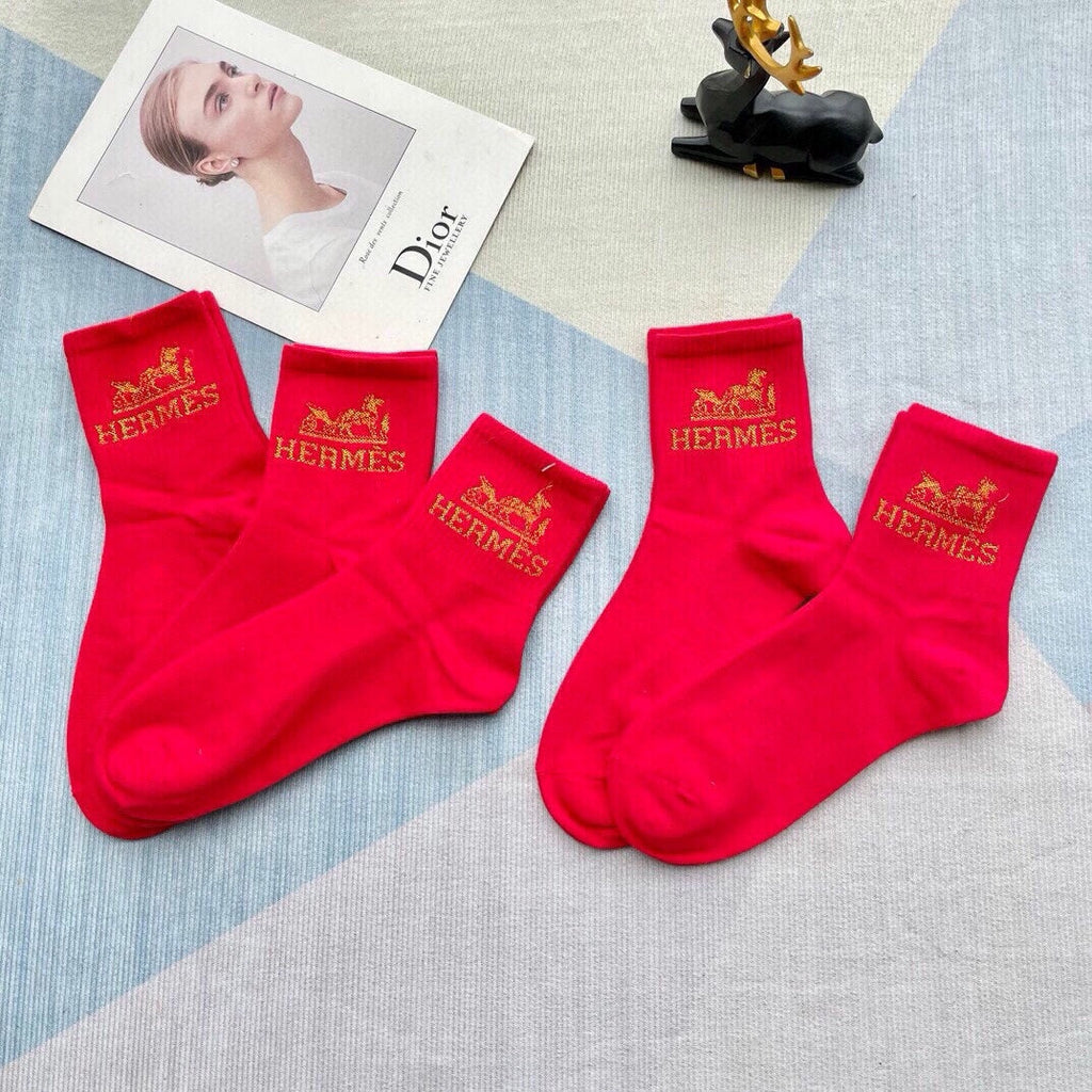 HERMES LOW-CUT SOCKS 393728 (1 BOX)