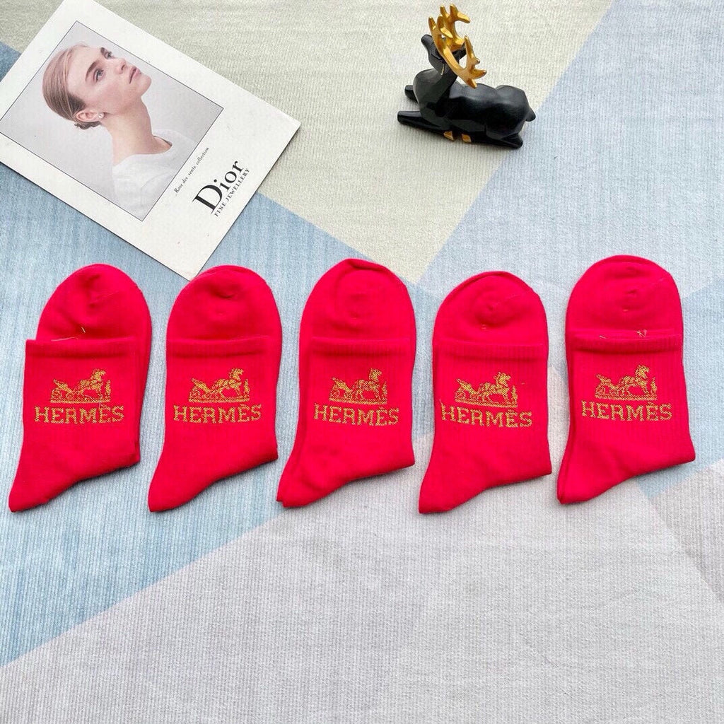 HERMES LOW-CUT SOCKS 393728 (1 BOX)