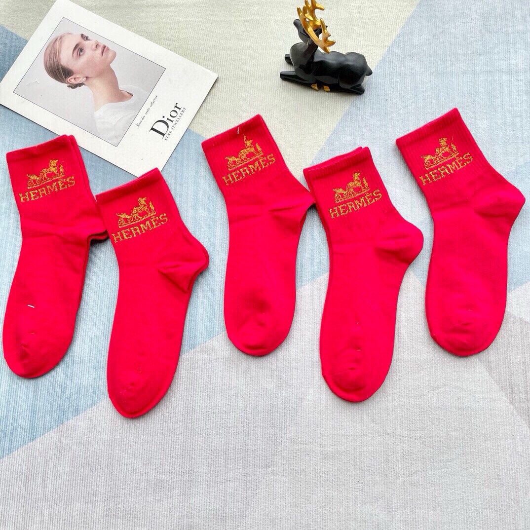 HERMES LOW-CUT SOCKS 393728 (1 BOX)
