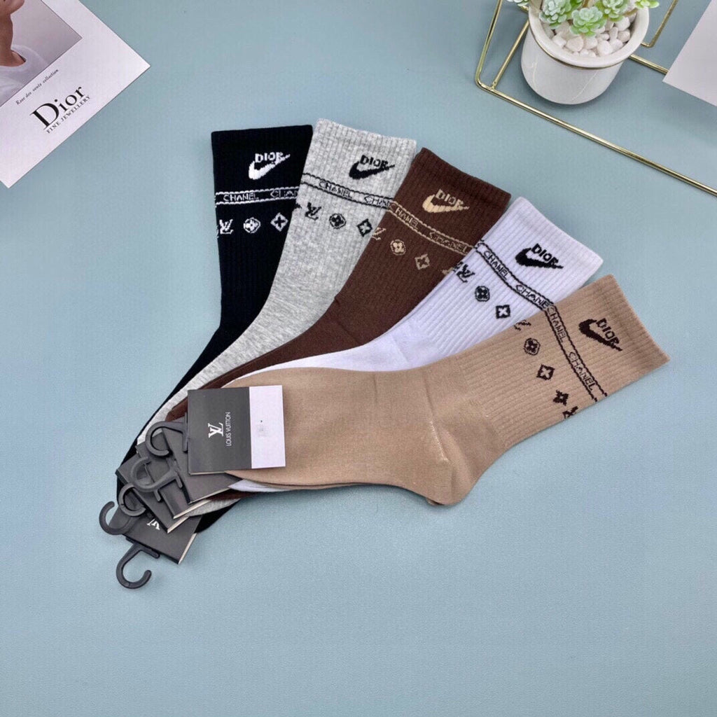 LOUIS VUITTON CREW SOCKS 409522 (1 BOX)