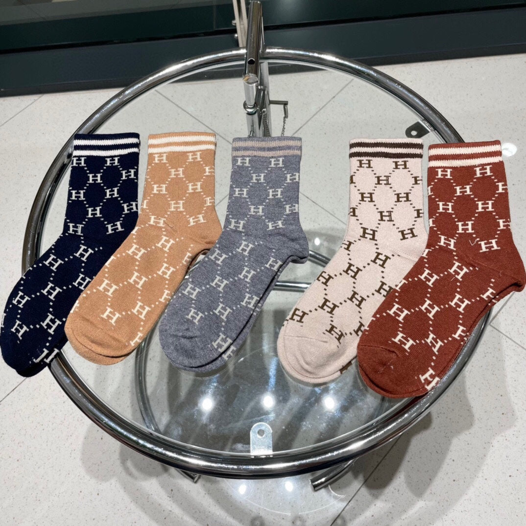 HERMES LOW-CUT SOCKS 409528 (1 BOX)