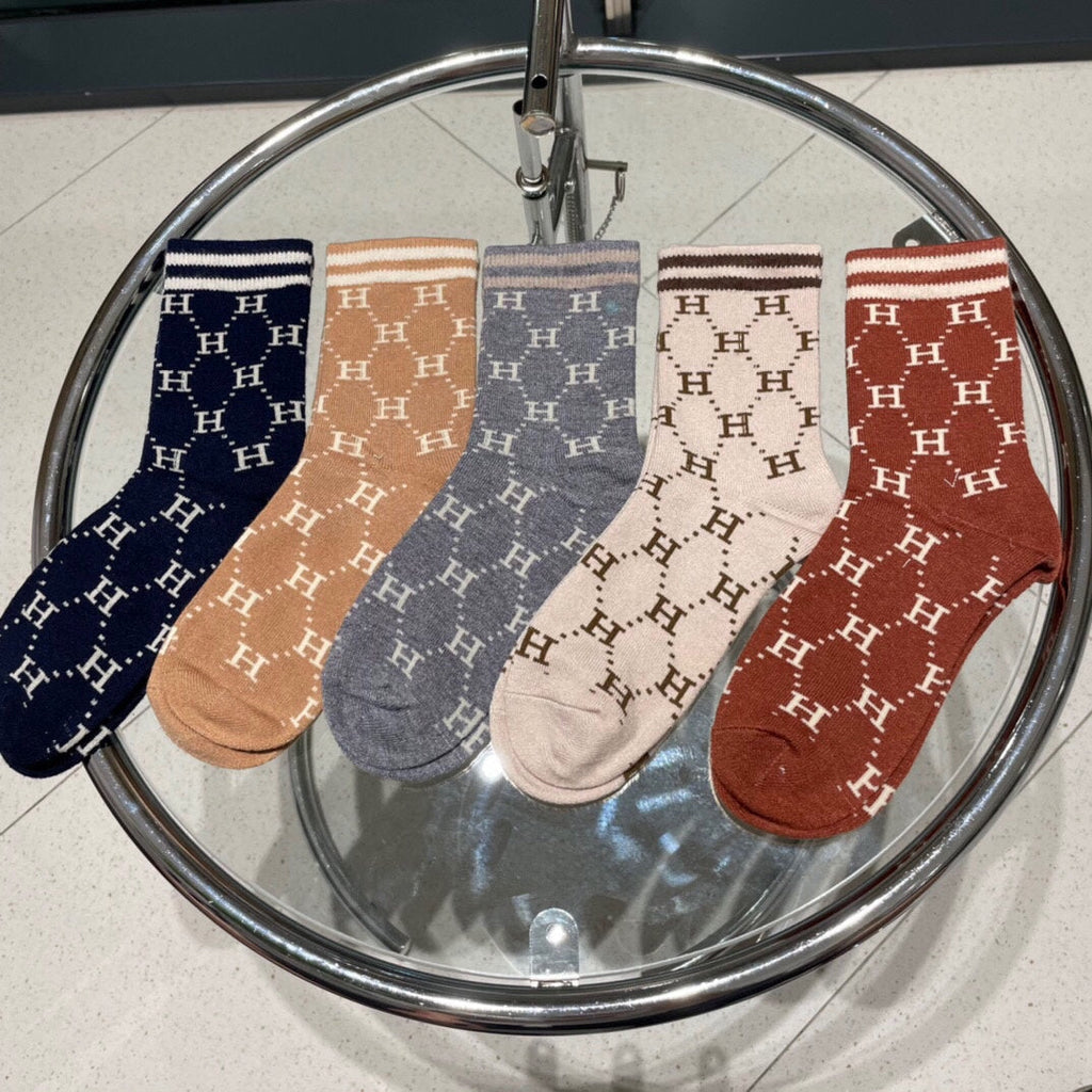 HERMES LOW-CUT SOCKS 409528 (1 BOX)