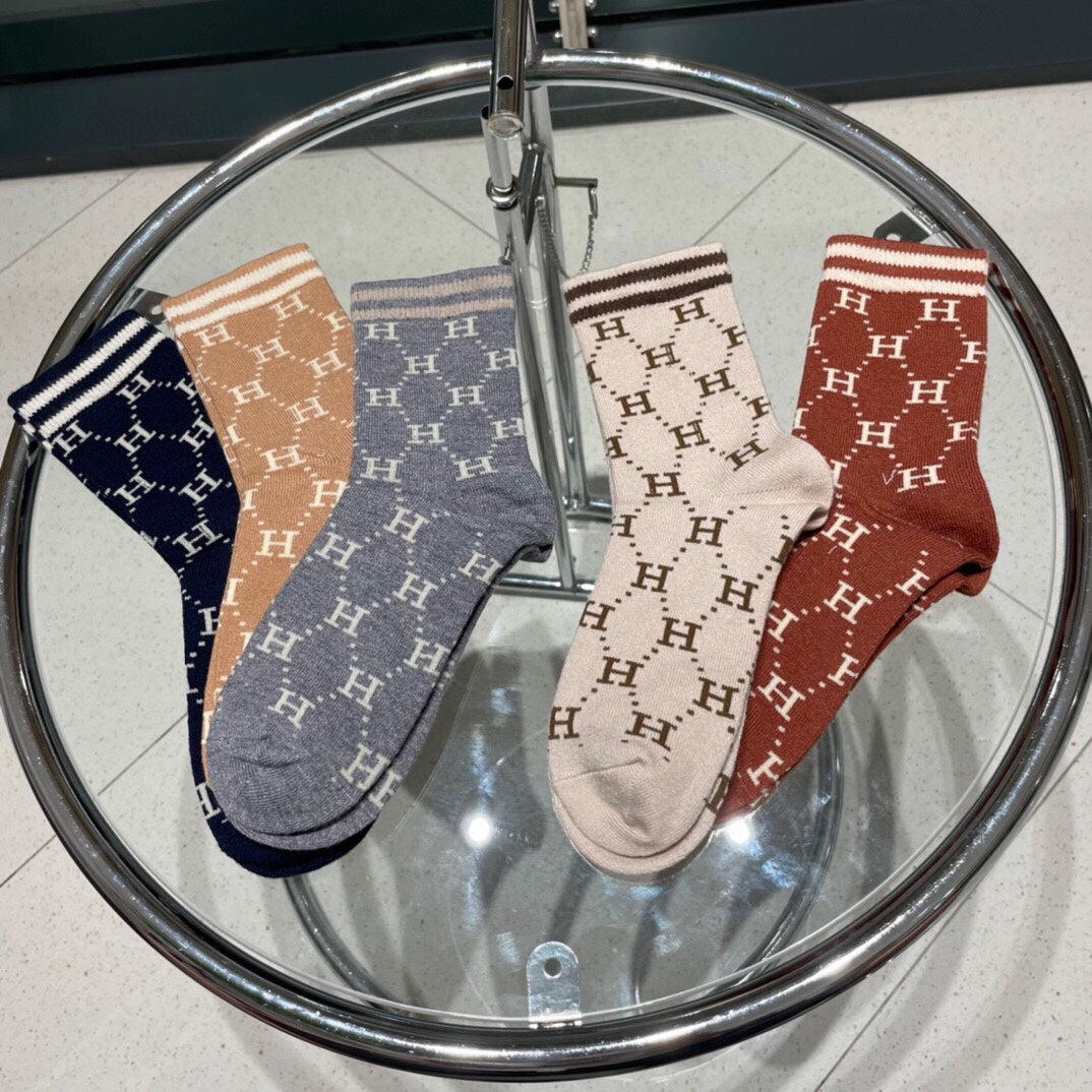 HERMES LOW-CUT SOCKS 409528 (1 BOX)