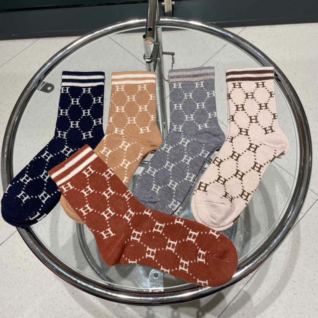 HERMES LOW-CUT SOCKS 409528 (1 BOX)