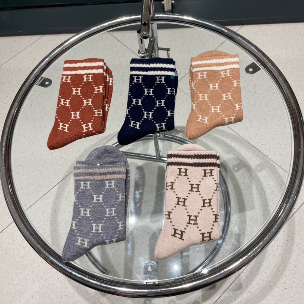 HERMES LOW-CUT SOCKS 409528 (1 BOX)