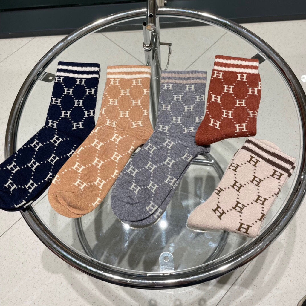 HERMES LOW-CUT SOCKS 409528 (1 BOX)