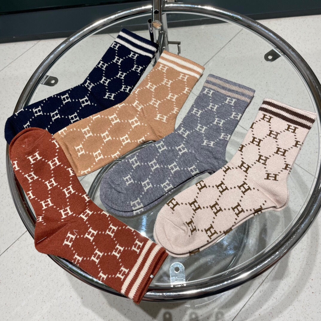 HERMES LOW-CUT SOCKS 409528 (1 BOX)