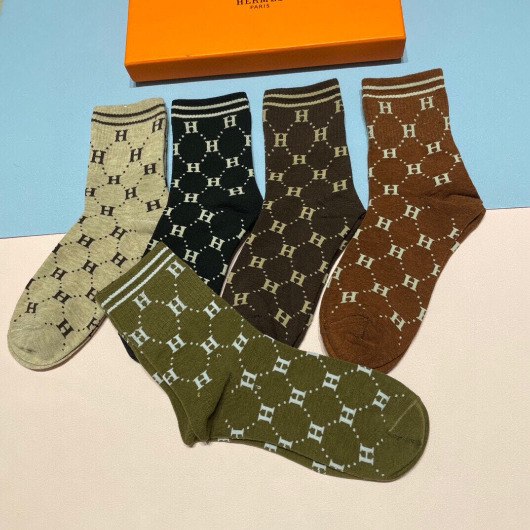 HERMES LOW-CUT SOCKS 409527 (1 BOX)