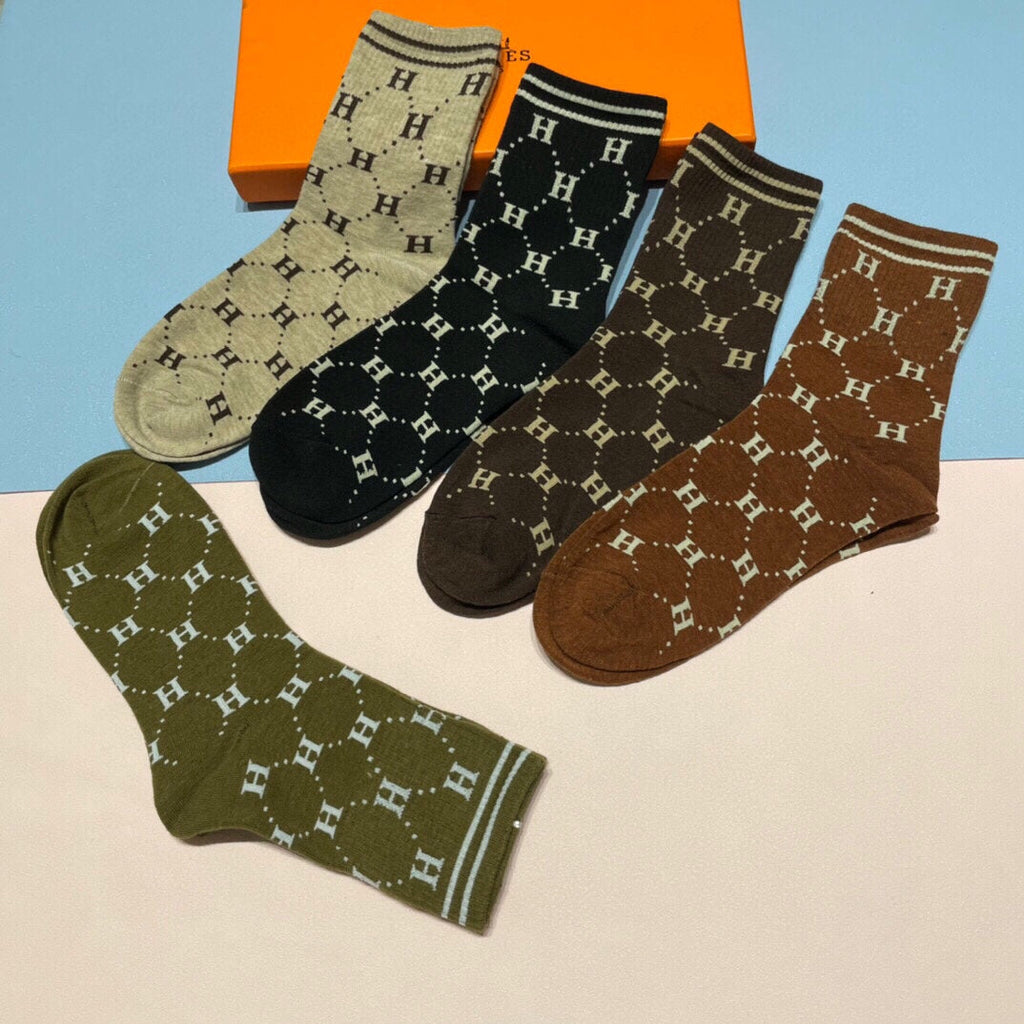 HERMES LOW-CUT SOCKS 409527 (1 BOX)