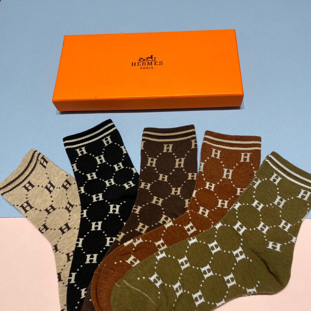 HERMES LOW-CUT SOCKS 409527 (1 BOX)