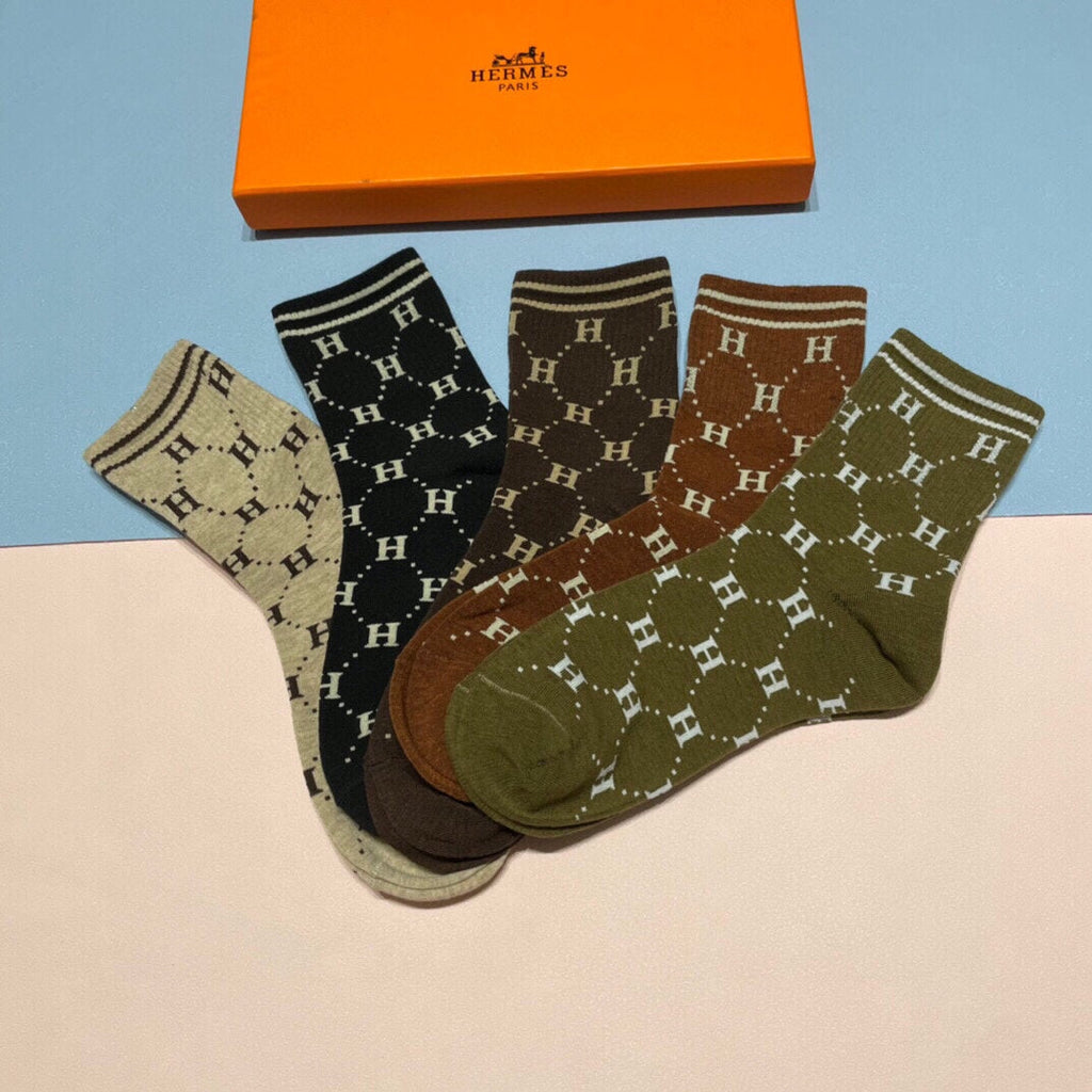 HERMES LOW-CUT SOCKS 409527 (1 BOX)