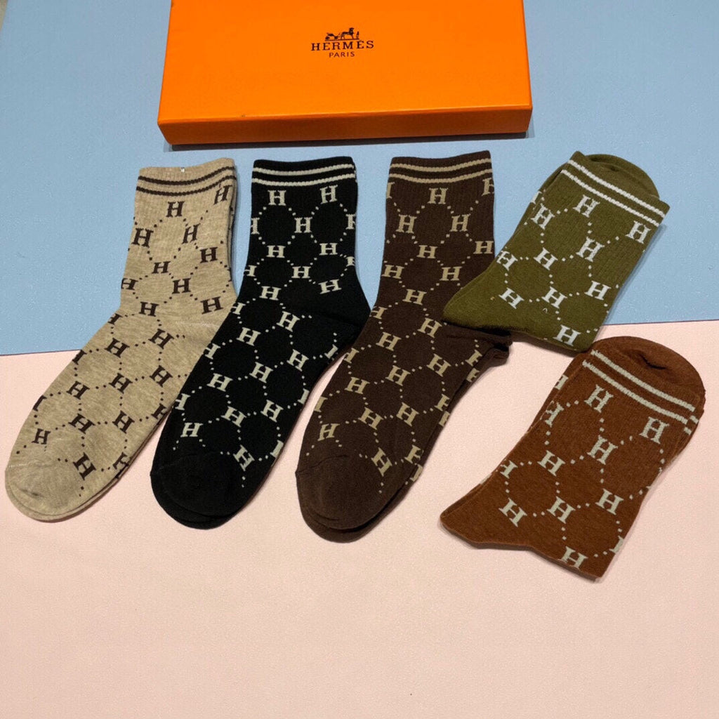 HERMES LOW-CUT SOCKS 409527 (1 BOX)