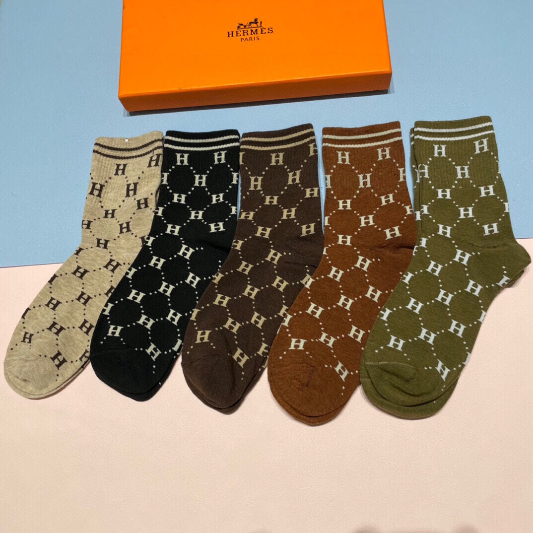 HERMES LOW-CUT SOCKS 409527 (1 BOX)