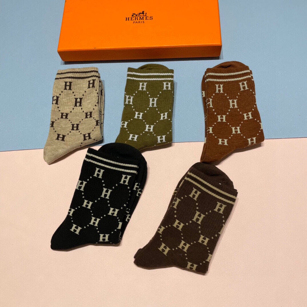 HERMES LOW-CUT SOCKS 409527 (1 BOX)