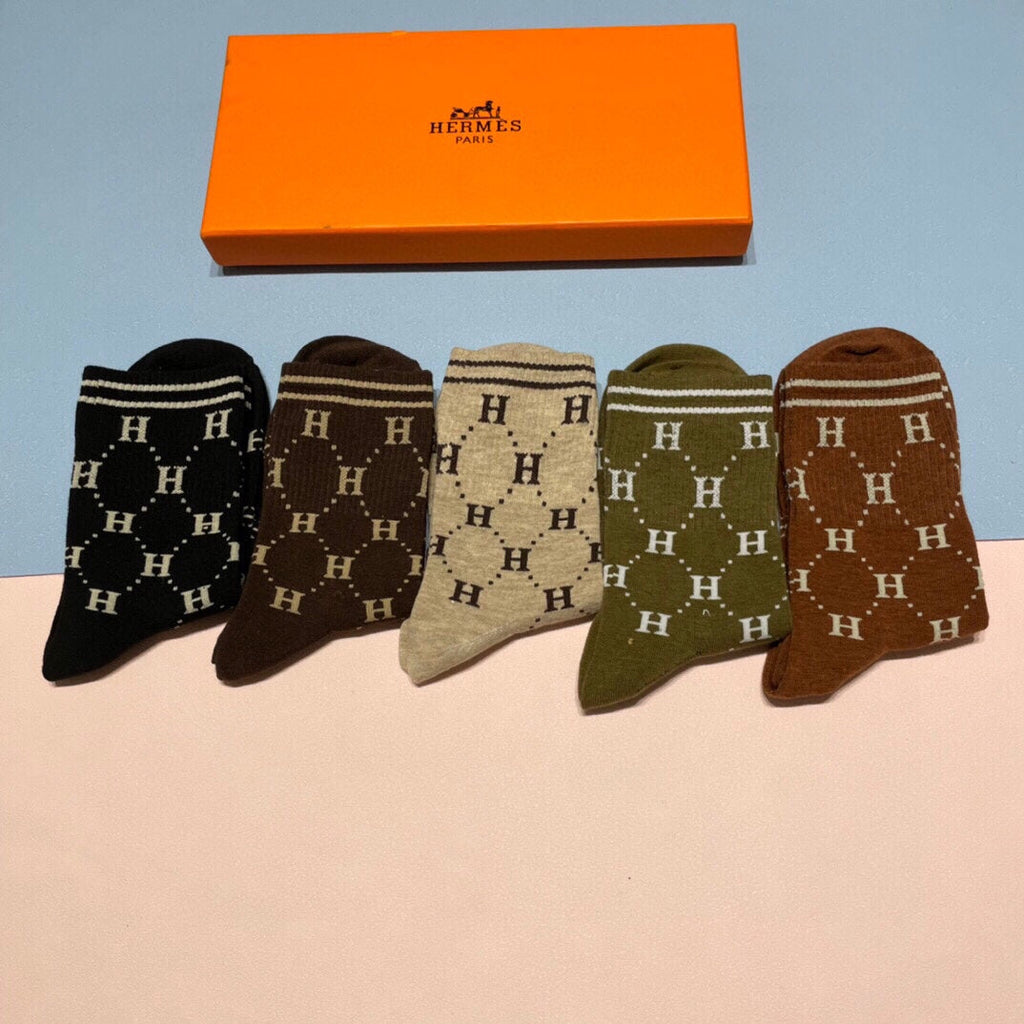 HERMES LOW-CUT SOCKS 409527 (1 BOX)