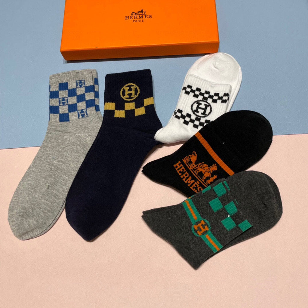 HERMES LOW-CUT SOCKS 409526 (1 BOX)