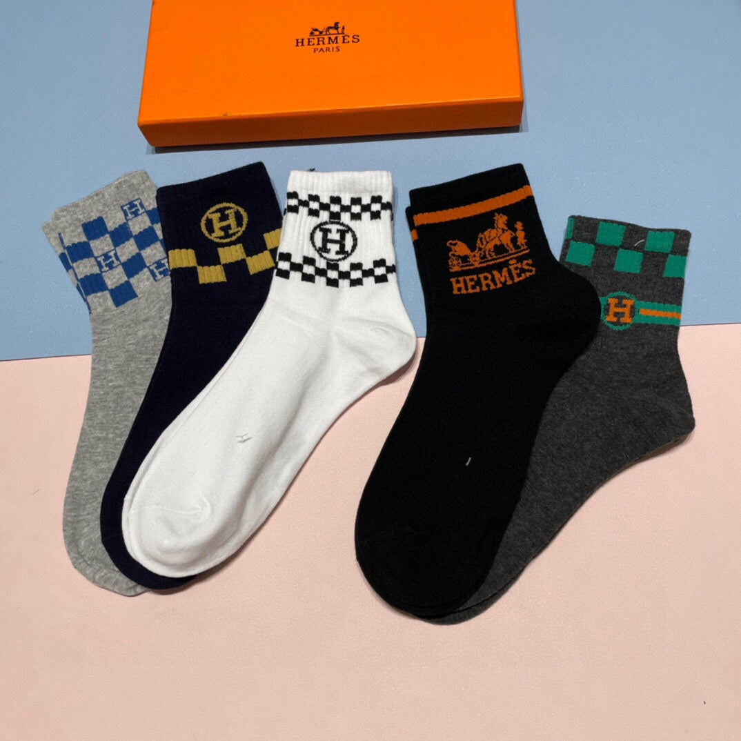 HERMES LOW-CUT SOCKS 409526 (1 BOX)