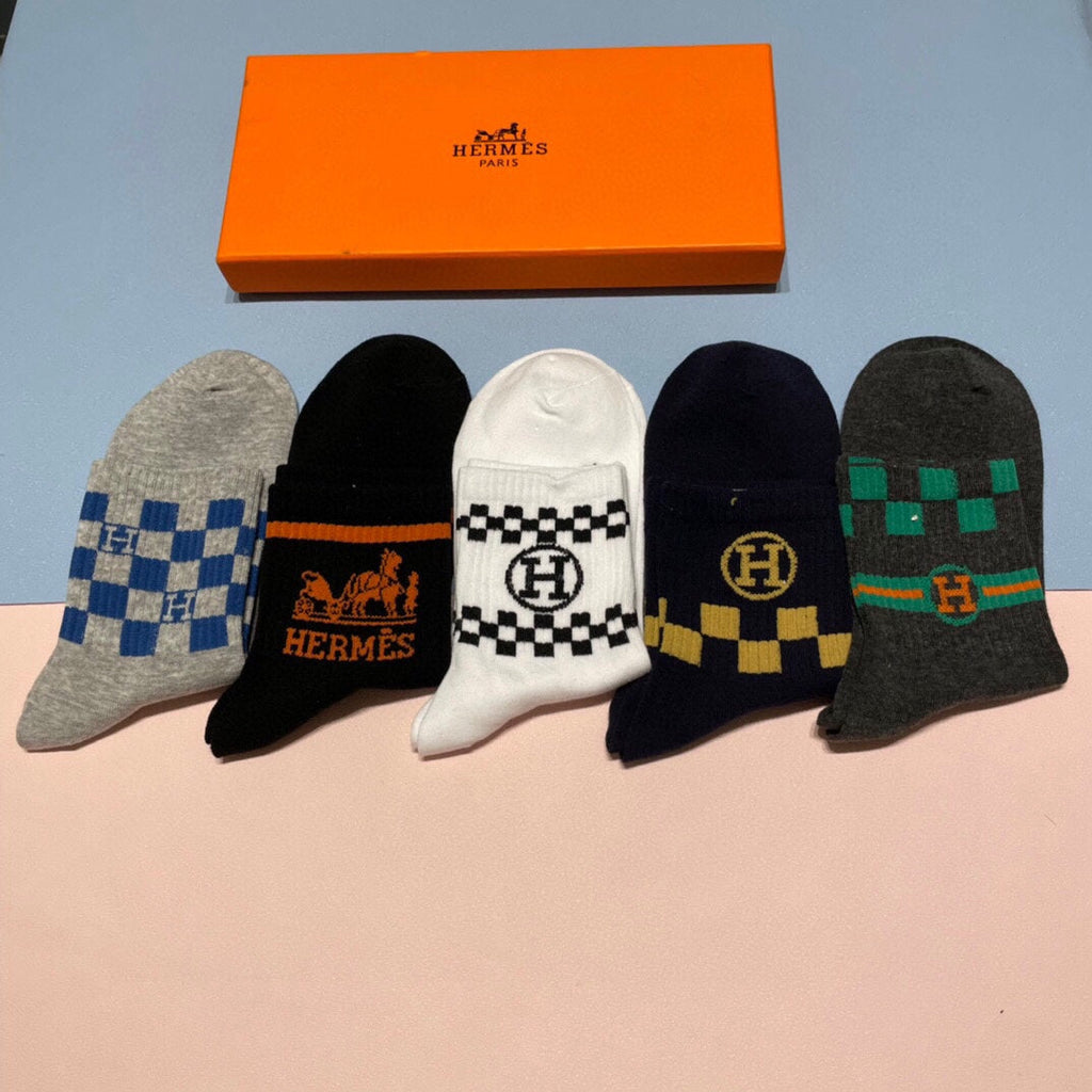 HERMES LOW-CUT SOCKS 409526 (1 BOX)