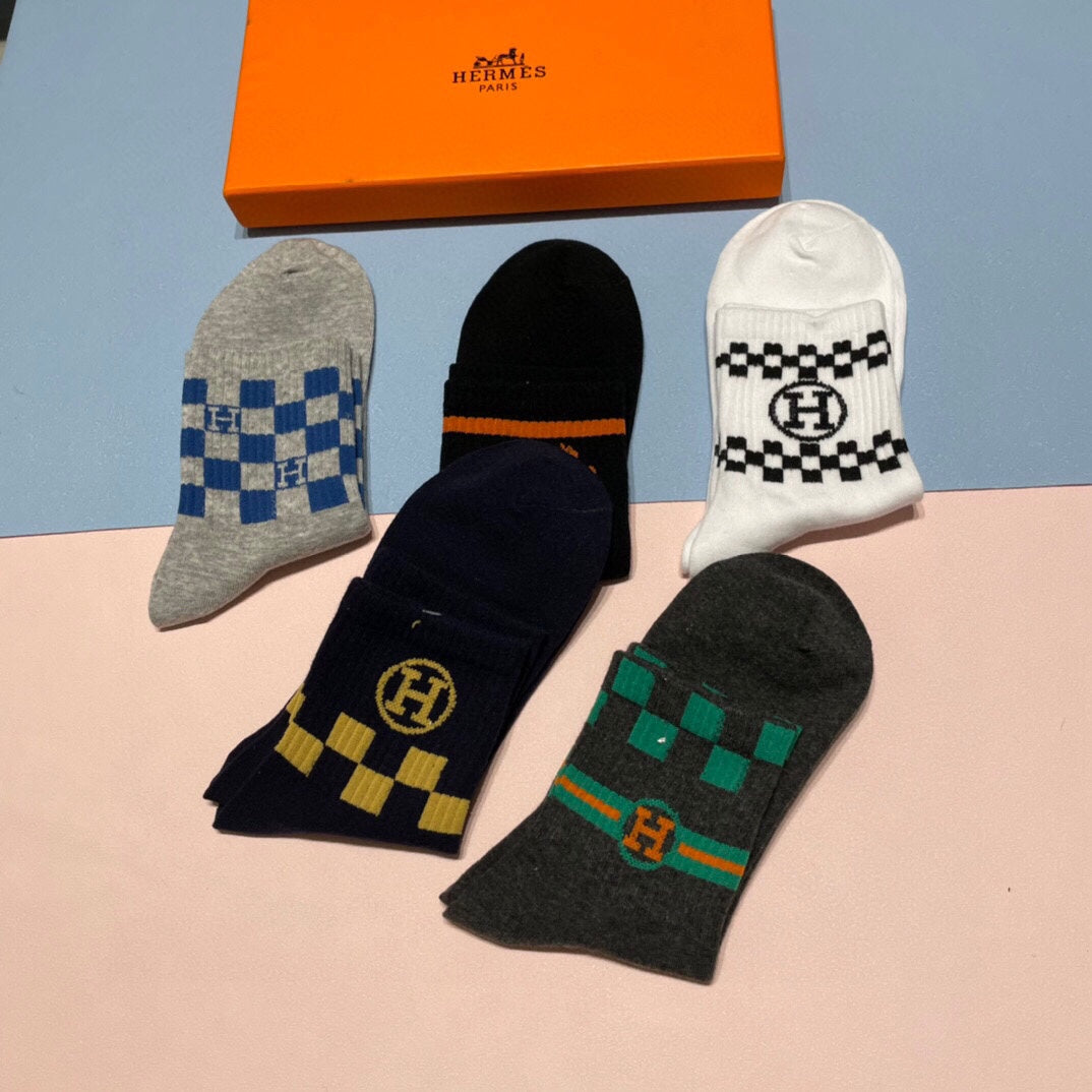 HERMES LOW-CUT SOCKS 409526 (1 BOX)