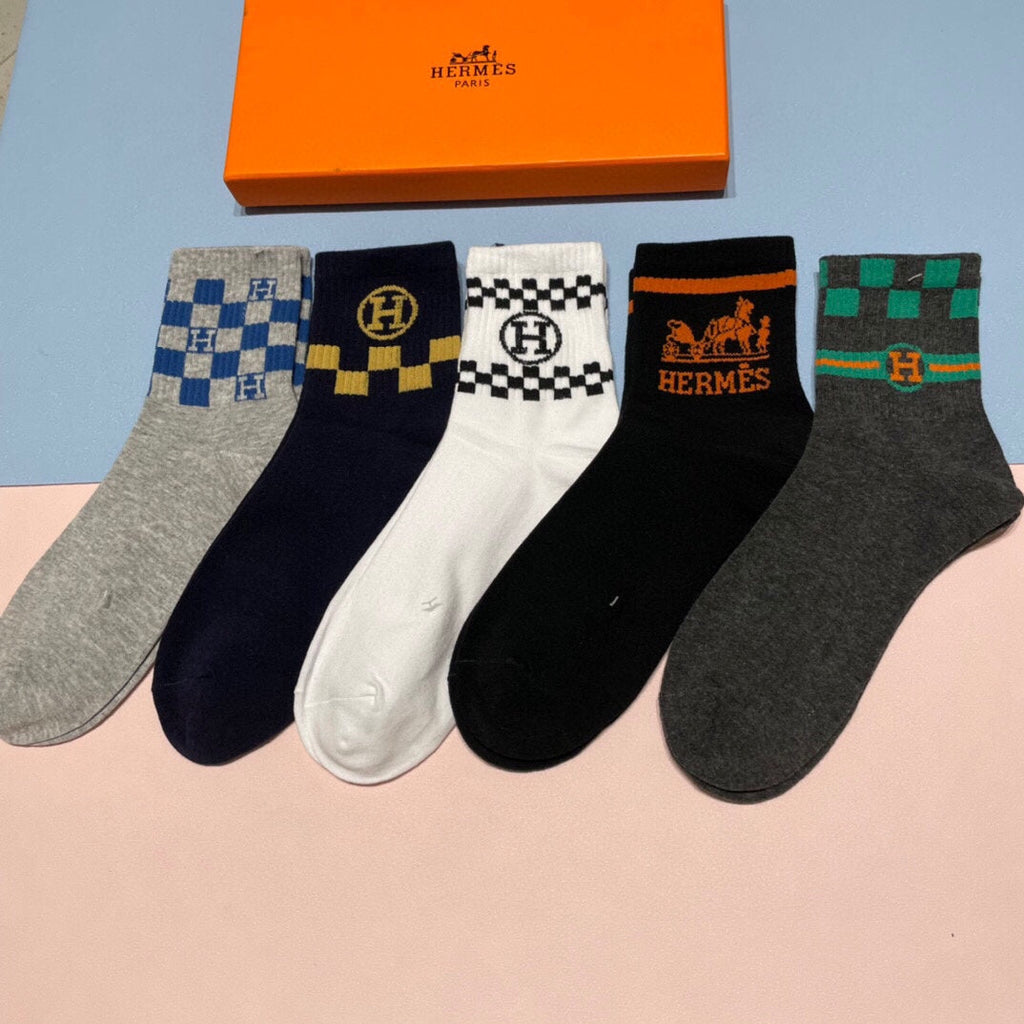 HERMES LOW-CUT SOCKS 409526 (1 BOX)