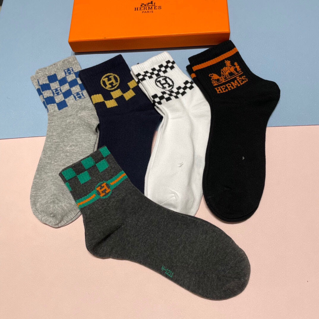 HERMES LOW-CUT SOCKS 409526 (1 BOX)