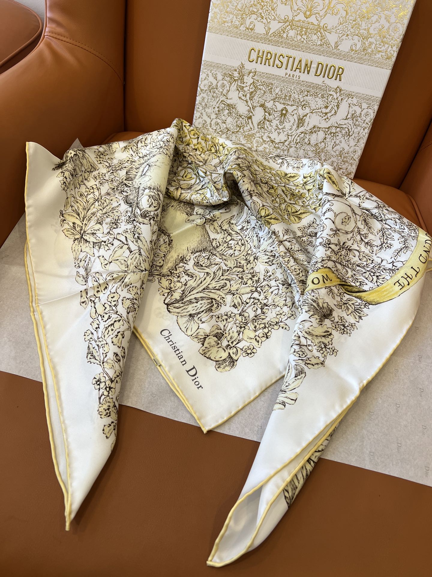DIOR SCARF 90 CM IN SILK 627642