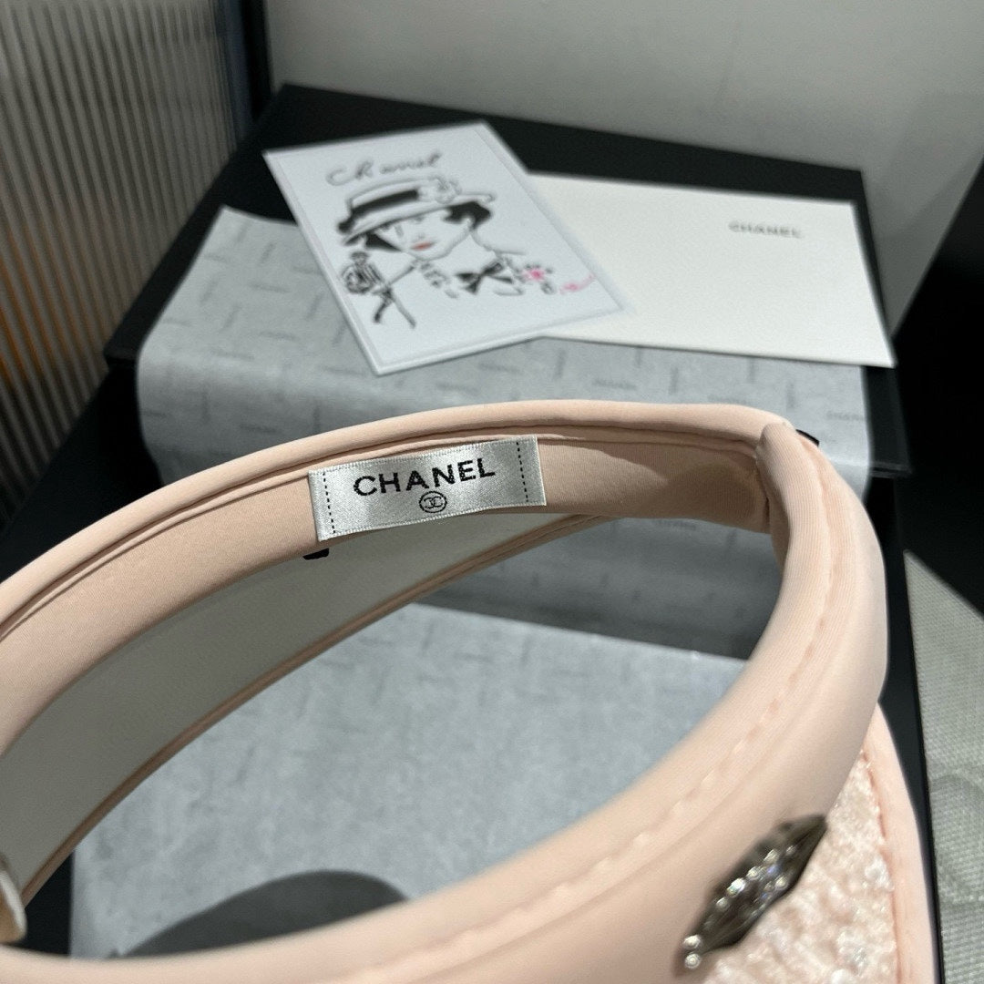 CHANEL SUN HAT MODEL PINK WITH SEQUINS 673926