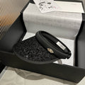 CHANEL SUN HAT MODEL BLACK WITH SEQUINS 673928