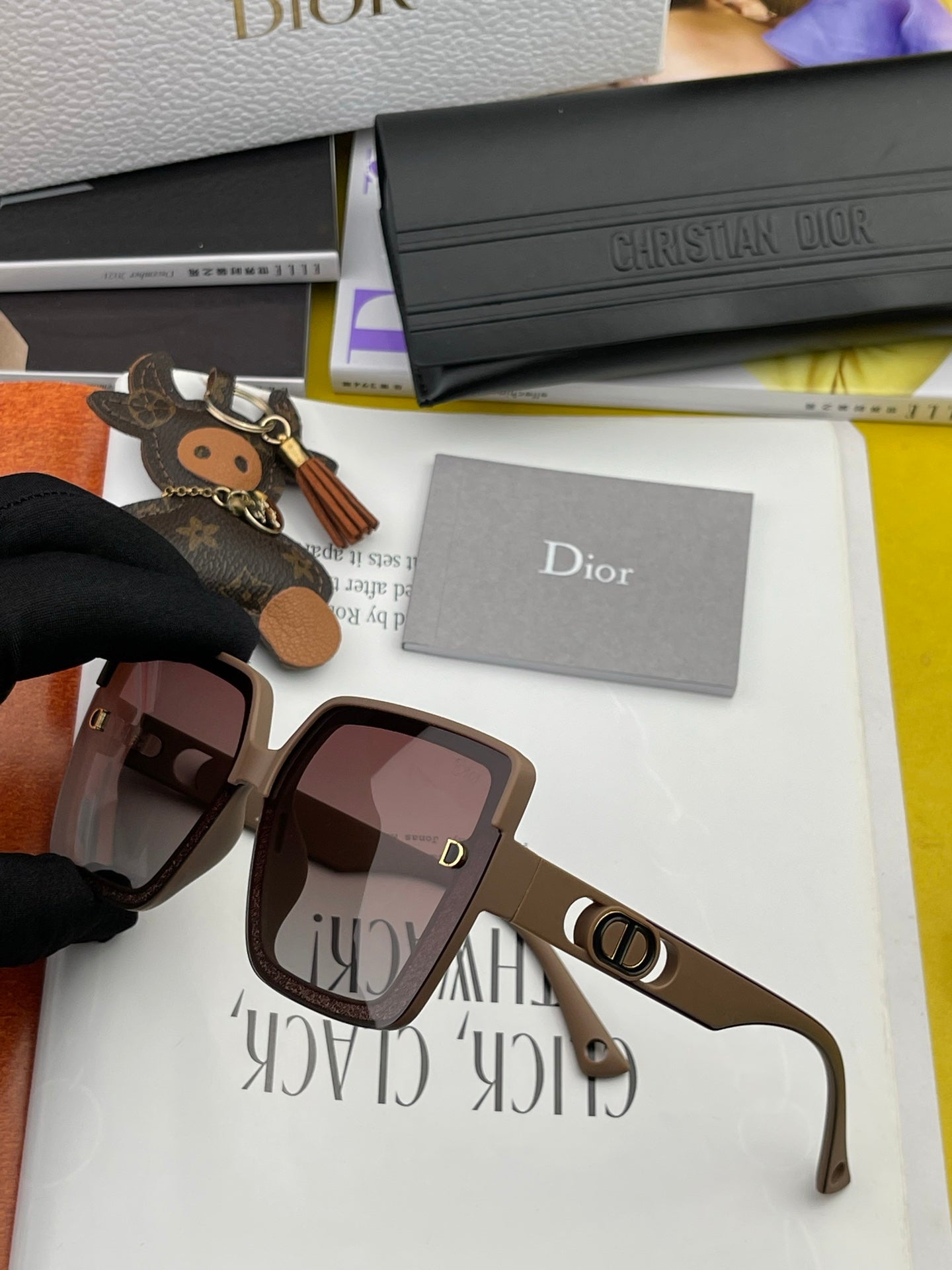 DIOR MONTAIGNE SQUARE SUNGLASS CD7129 IN ACETATE