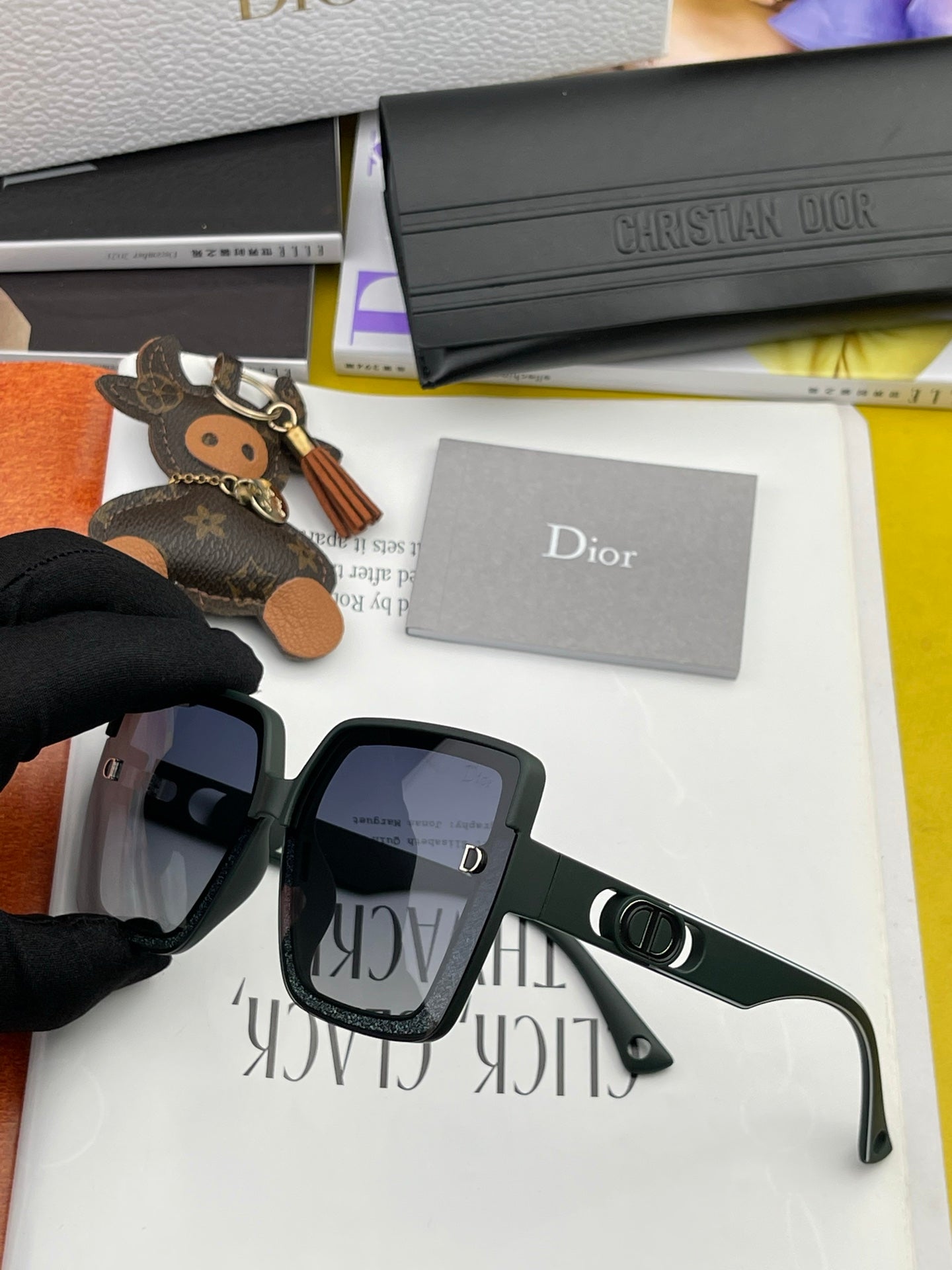 DIOR MONTAIGNE SQUARE SUNGLASS CD7129 IN ACETATE