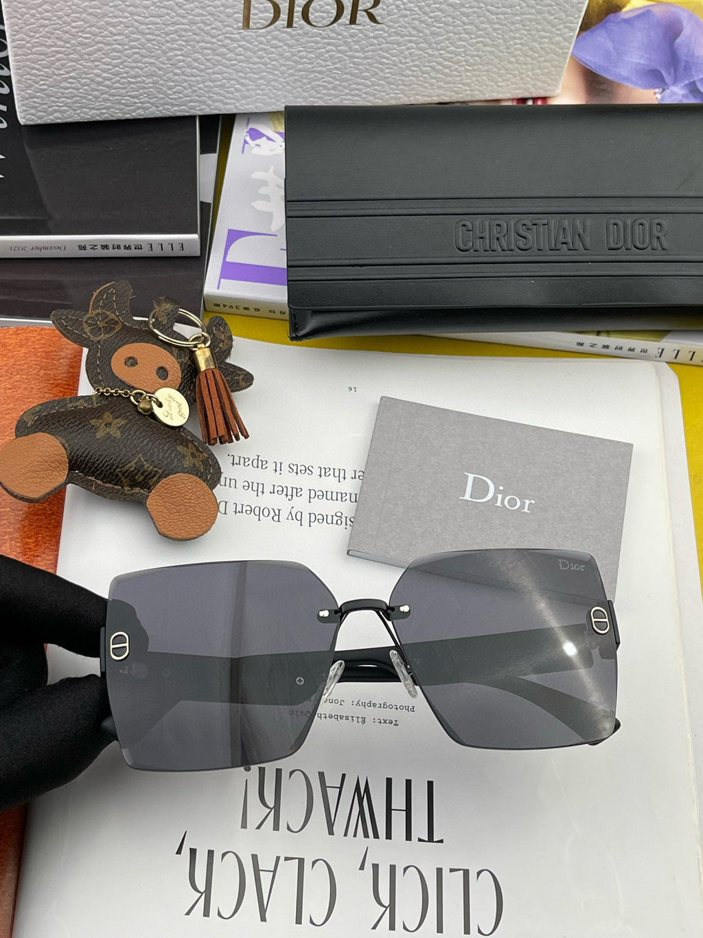 DIOR MONTAIGNE SQUARE SUNGLASS CD7159 IN ACETATE