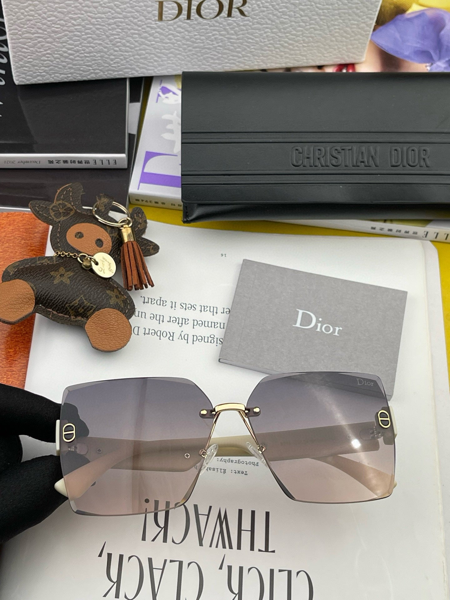 DIOR MONTAIGNE SQUARE SUNGLASS CD7159 IN ACETATE
