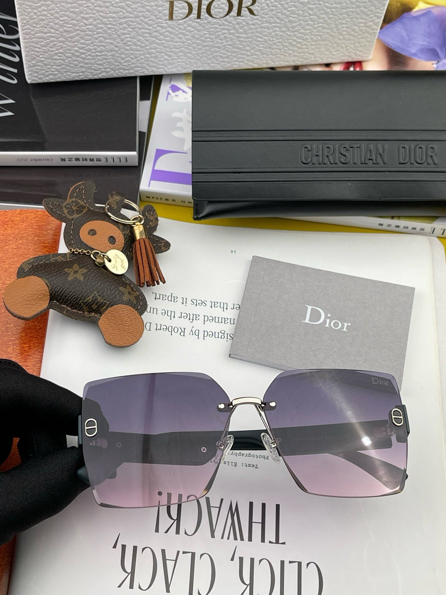 DIOR MONTAIGNE SQUARE SUNGLASS CD7159 IN ACETATE