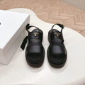 PRADA 25S SANLS IN BLACK CALFSKIN LOGO