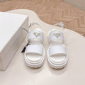 PRADA 25S SANLS IN WHITE CALFSKIN LOGO