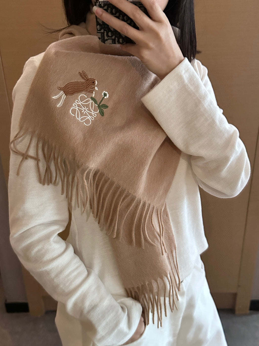 LOEWE 25S SCARF 180 IN CASHMERE 858165