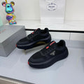 PRADA 25S SNEAKERS IN BLACK CALFSKIN