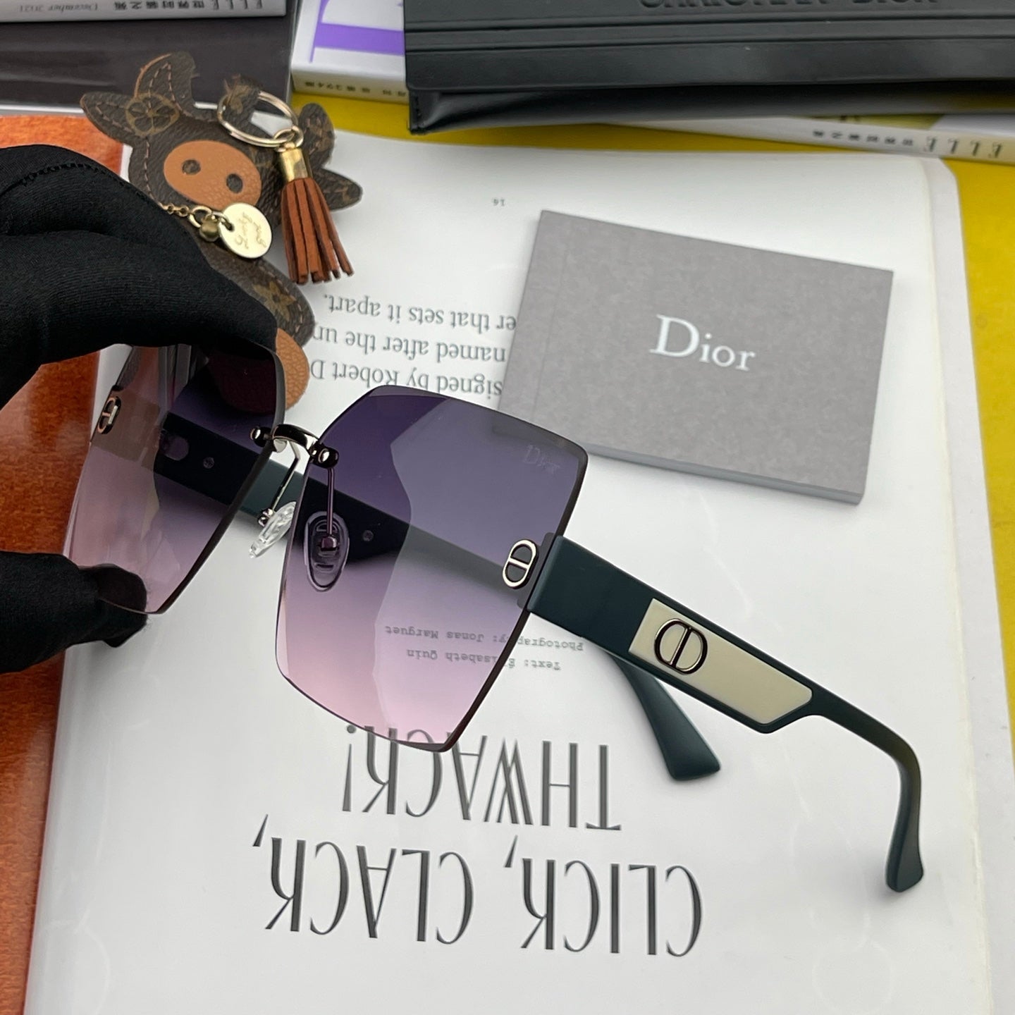 DIOR MONTAIGNE SQUARE SUNGLASS CD7159 IN ACETATE