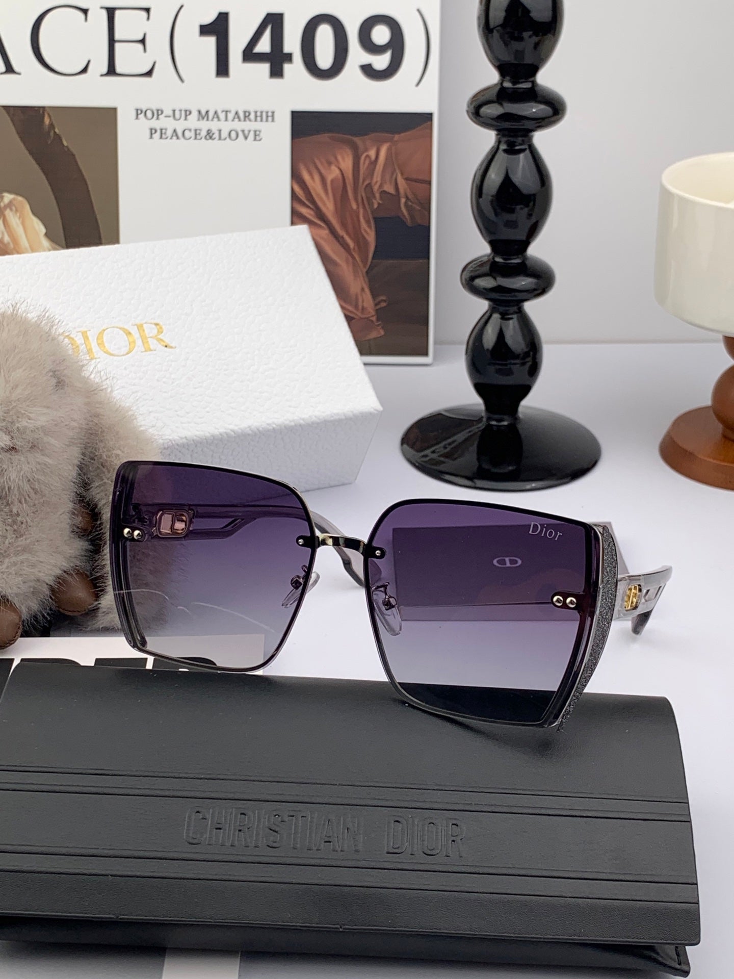 DIOR MONTAIGNE SUNGLASS D7230 IN ACETATE